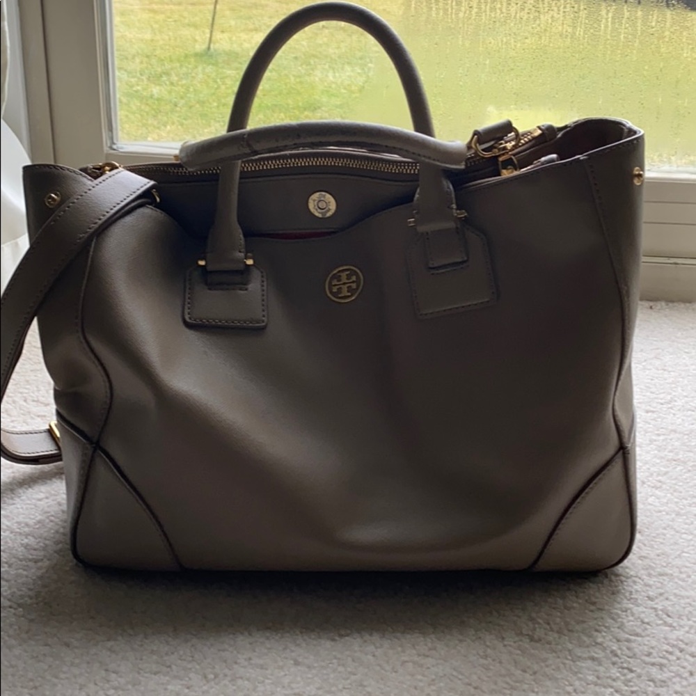 Tory Burch double zip tote